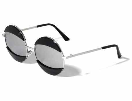 Round Brow & Lip Accent Sunglasses m10266