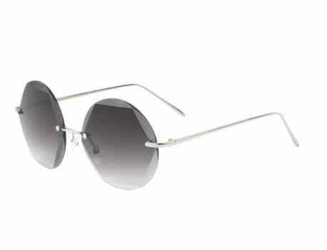 Round Geometric Rimless Sunglasses m10649