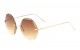 Round Geometric Rimless Sunglasses m10649