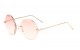 Round Geometric Rimless Sunglasses m10649