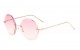 Round Geometric Rimless Sunglasses m10649