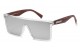 Biohazard Wood Frame Sunglasses bz66328