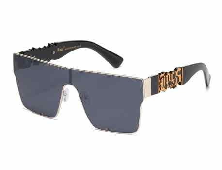 Locs Metallic  Panel Lens Sunglasses loc91218-bk