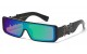 Locs Square Panel Lens Sunglasses loc91238-bkcm