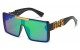 Locs Panel Lens Sunglasses loc91239-bkcm