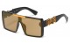 Locs Panel Lens Sunglasses loc91239-bkcm