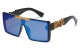 Locs Panel Lens Sunglasses loc91239-bkcm