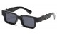 Locs Square Frame Sunglasses loc91221-bk