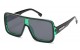 Biohazard Square Frame Sunglasses bz66338