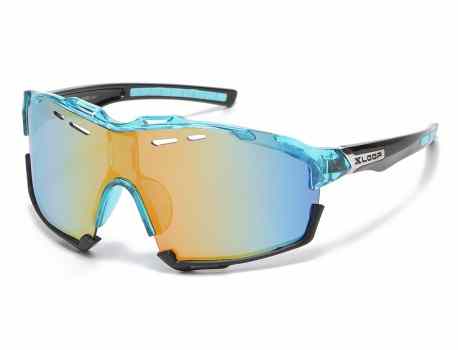 Xloop Two-Tone Sports Wrap Sunglasses x3701