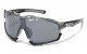 Xloop Two-Tone Sports Wrap Sunglasses x3701