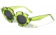 Crystal Color Flower Frame Sunglasses p1047