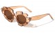 Crystal Color Flower Frame Sunglasses p1047