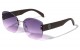 Lion Rimless Butterfly Frame Sunglasses lh-m7841