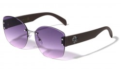 KLEO Rimless Sides Studded Rivet Fashion Butterfly Wholesale Sunglasses lh-p4066