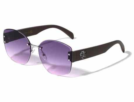 Lion Rimless Butterfly Frame Sunglasses lh-m7841