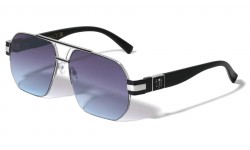 KLEO Semi Rimless Tapered Square Wholesale Sunglasses lh-p4061
