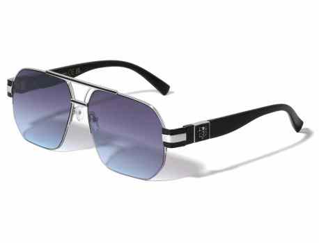 Lion Semi Rimless Aviators Sunglasses lh-m7846