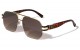 KLEO Semi Rimless Tapered Square Wholesale Sunglasses lh-p4061