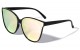Oversized Flat Lens Cat Eye Sunglasses p6237-ft