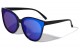 Oversized Flat Lens Cat Eye Sunglasses p6237-ft