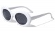 Thick White Oval Sunglasses p6280-white