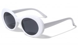 Thick White Oval Sunglasses p6280-white