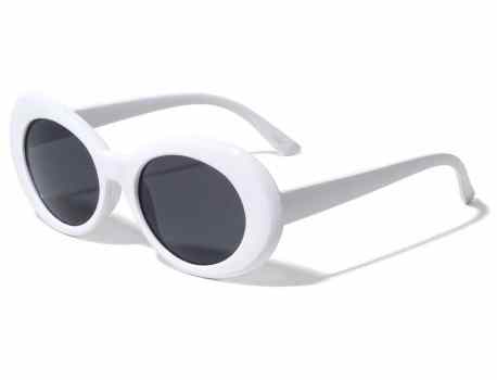 Thick White Oval Sunglasses p6280-white