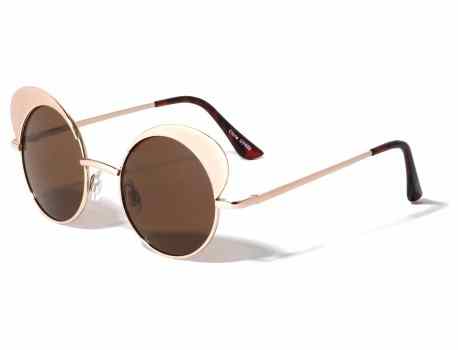 Metal Spring Hinge Round Sunglasses m10001