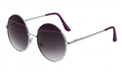 Metal Round Color Accent Sunglasses m10003