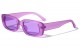 Thick Rim Round Rectangle Sunglasses p6634