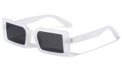 Wide Retro Thick Frame Rectangle Sunglasses p6651
