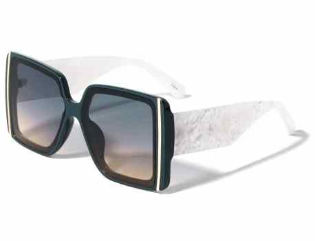 Squared Butterfly Thick Temple Sunglasses p6668
