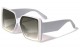 Squared Butterfly Thick Temple Sunglasses p6668