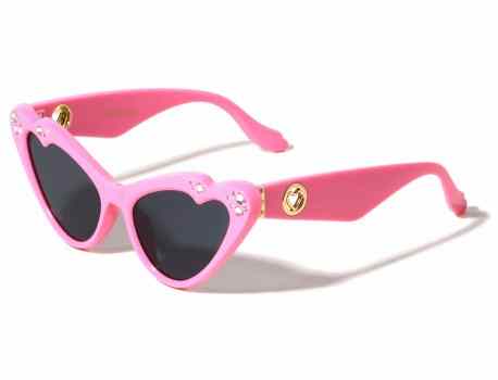 Heart Shape Rhinestone Cat Eye Shades p1092-rh-heart