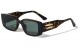 Rectangle Thick Temple Sunglasses p6680