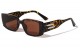 Rectangle Thick Temple Sunglasses p6680