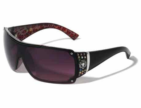 Rhinestone One Piece Shield Sunglasses rh-3091-lh