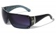 Rhinestone One Piece Shield Sunglasses rh-3091-lh
