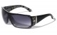 Rhinestone One Piece Shield Sunglasses rh-3091-lh