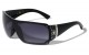 Rhinestone One Piece Shield Sunglasses rh-3091-lh