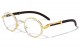 Rhinestone Wood Pattern Clear Lens Frame rh-7069-clr