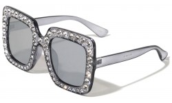 Rhinestone Butterfly Square Frame rh-3198