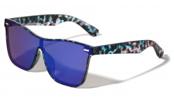 One Piece Flat Color Mirror Sunglasses p30274-ft-cm