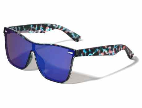 One Piece Flat Color Mirror Sunglasses p30274-ft-cm