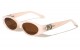 Flower Hinge Oval Sunglasses p1085