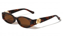 Flower Hinge Oval Sunglasses p1085