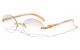 Rhinestone Rimless Eyewear m4043-rh-clr