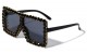 Rhinestone Oversized Squared Sunglasses rh-3246