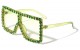 Rhinestone Oversized Squared Sunglasses rh-3246